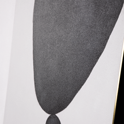 (حوار بلا كلمات) لوحة حائط رسم يدوي