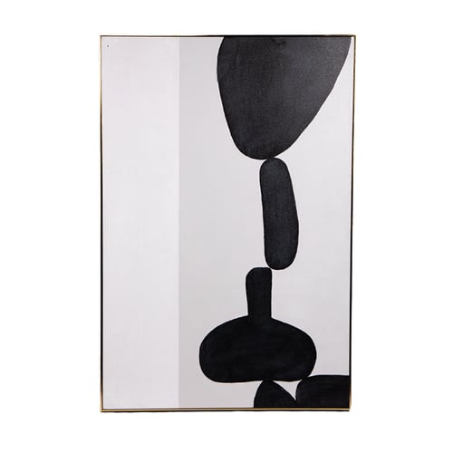 (حوار بلا كلمات) لوحة حائط رسم يدوي