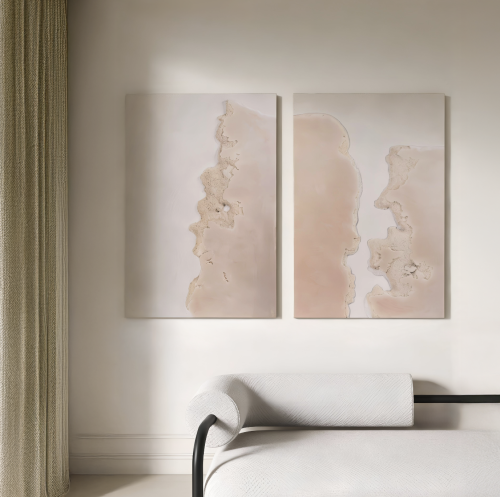 (نحت الزمن) لوحة حائط ثلاثية الأبعاد مستوحاة من تض...