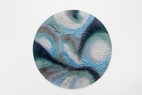 (منعطف هادئ) لوحة حائط ثلاثية الأبعاد بحلقات من ال...