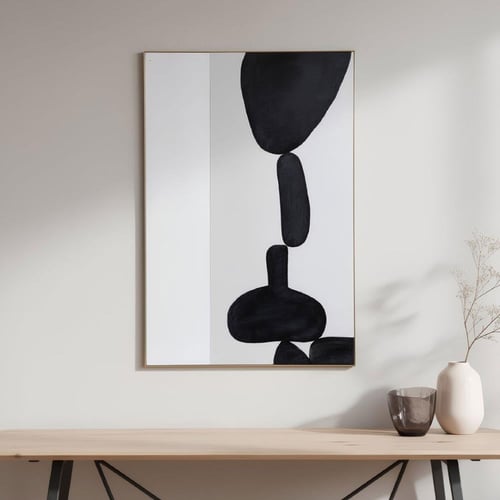 (حوار بلا كلمات) لوحة حائط رسم يدوي