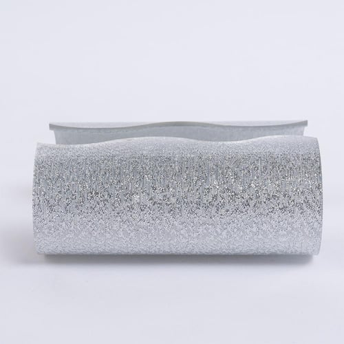 علبة مناديل أكريليك فضي