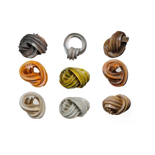 ديكور جداري ثلاثي الأبعاد على شكل عقد ملونة (9 قطع...