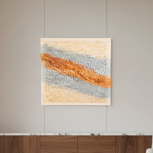 (الرمال الذهبية المتحركة) لوحة حائط ثلاثية الأبعاد