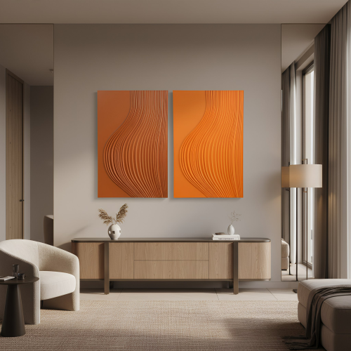 (حنين الغروب) لوحة حائط ثلاثية الأبعاد