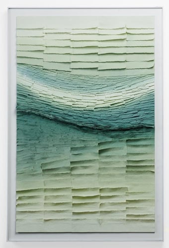 (أفق مموج) لوحة حائط ثلاثية الأبعاد من الورق المقو...