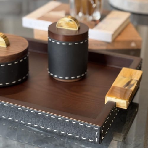 صينية خشب من العاج الفاخر