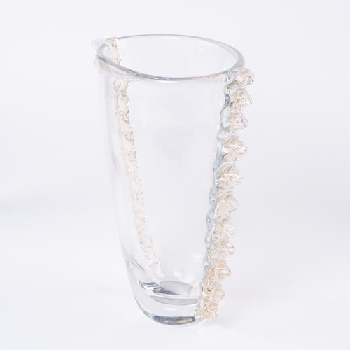 مزهرية من الكريسال الشفاف الفاخر