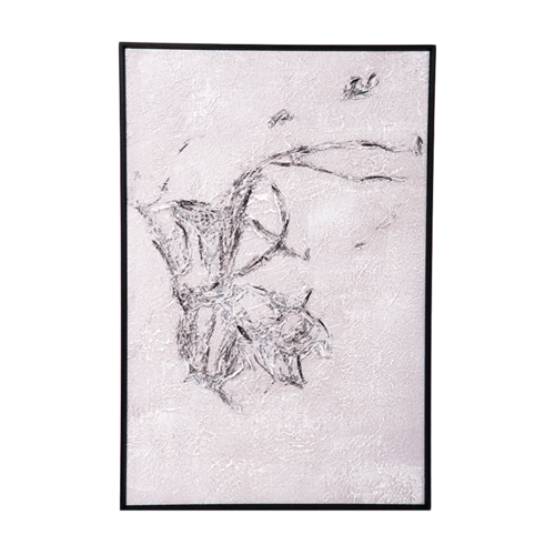 (فوضى ناعمة) لوحة حائط رسم يدوي (طقم من قطعتين)