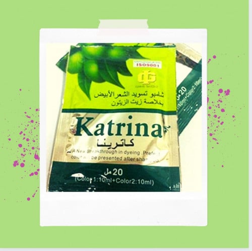 صبغة الشعر الابيض بالون الاسود(كاترينا 4حبات )