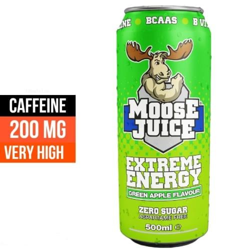 مشروب طاقة موس جوس Moose Juice - بنكهة تفاح اخضر 5...