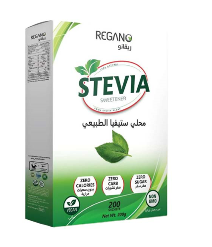 ريجانو محلي ستيفيا طبيعي 200 كيس |Regano