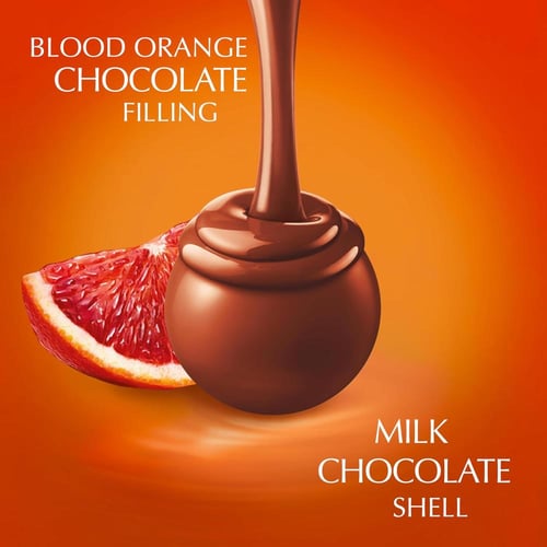 شوكولاتة ليندت ليندور بالبرتقال الاحمر 200جم (Lind...