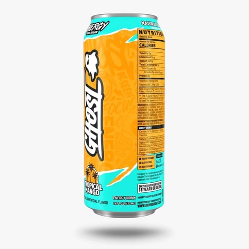 مشروب طاقة غوست بدون سكر – نكهة المانجو الاستوائي...