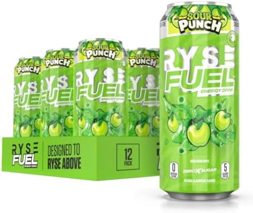 RYSE Fuel مشروب الطاقة الخالي من السكر (تفاح أخضر...