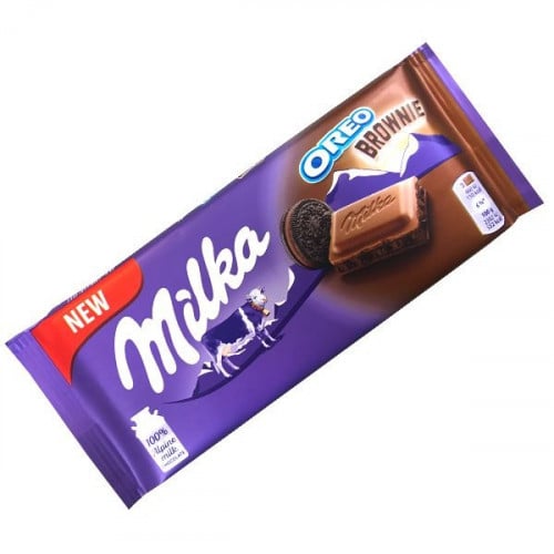 ميلكا مع قطع اوريو براوني 100 جرام