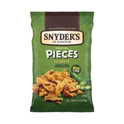 بسكويت بريتزل سنايدر قطع بنكهة الهالبينو – Snyder’...