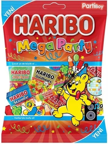هاريبو منوع ميقا بارتي بنكهة الفواكه 200 جم يحتوي...