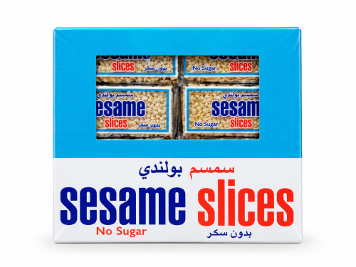 شرائح سمسم بولندي خالية من السكر (علبة 24 حبه)
