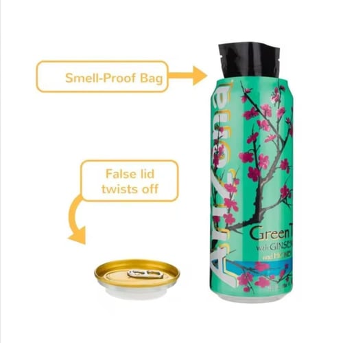 اريزونا الشاي الاخضر مع الجينسنغ و العسل 650 مل