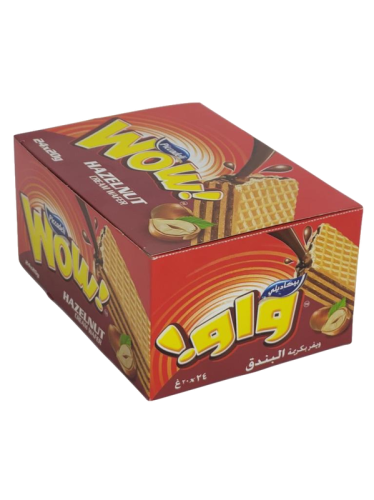 بيكاديلي واو ويفر بكريمة البندق 24*20جم