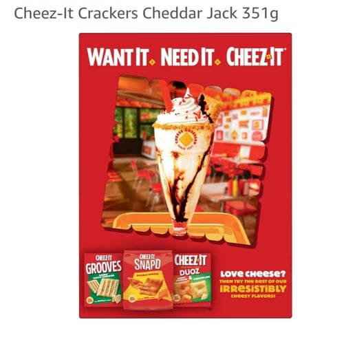 بسكويت كراكرز شيدر جاك من تشيز ات 351 جرام