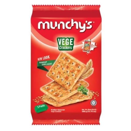 بسكويت مونشيز كراكر بالخضروات 250 جم Munchy’s Vege...