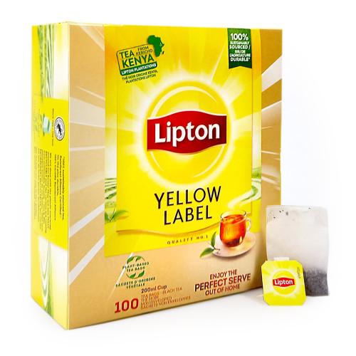 شاي ليبتون ليبل الاصفر 100 كيس Lipton Yellow Label