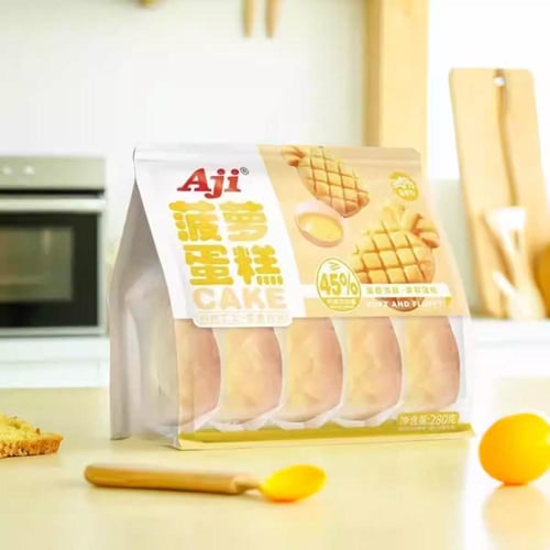 كيك اجي الطري بنكهة الاناناس ( 5 قطع ) – Aji Pinea...