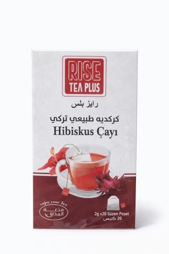 شاي رايز بلس كركديه طبيعي تركي – 20 كيس