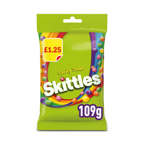 حلوى سكيتلز (Skittles) النباتية القابلة للمضغ كريز...