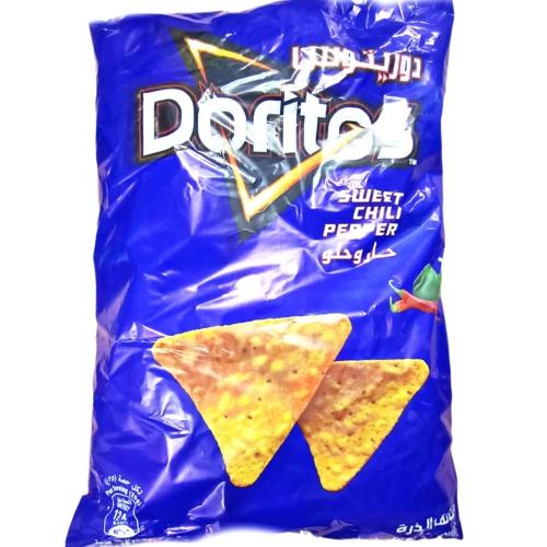 دوريتوس حار حلو رقائق الذر 16 عبوة 27 جم