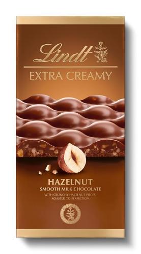 شوكولاتة ليندت اكسترا كريمي بالبندق 80 جم – Lindt...