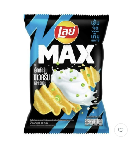 ليز تايلندي ماكس بنكهة البصل والكريمة الحامضه 44 ج...