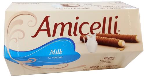 شوكولاتة اميسيلي Amicelli رول ويفر بحشوة كريمة الح...