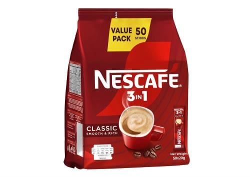 نسكافيه كلاسيك 3 في 1 قهوة سريعة التحضير 50 ظرف ×...