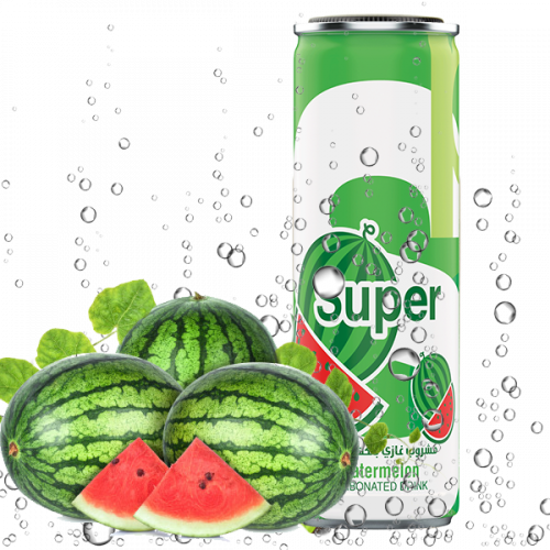 سوبر مشروب غازي بنكهة البطيخ مستورد