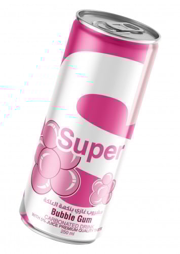 سوبر مشروب غازي بنكهة العلكة مستورد