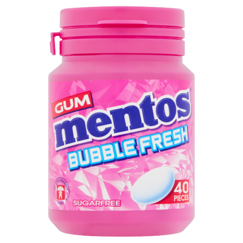 علك مينتوس علكة فقاعات 40 قطعة 56 جرام خالي من الس...