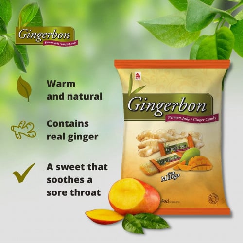 حلوى الزنجبيل والمانجو 125 جرام