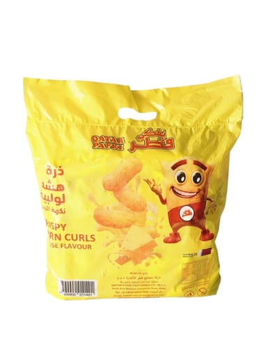 قطر بفكي ذرة هشة بنكهة الجبنة 15 جم × 16عبوة