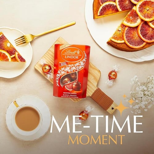 شوكولاتة ليندت ليندور بالبرتقال الاحمر 200جم (Lind...