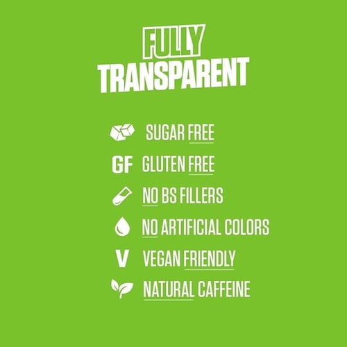 RYSE Fuel مشروب الطاقة الخالي من السكر (تفاح أخضر...