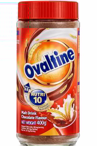 اوفالتين بودرة شوكولاتة وشعير (مالت) غني بالفيتامي...