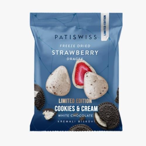 باتي سويس دراجية شوكولاتة بيضاء بالفراولة مع فتات...