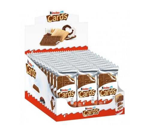 كيندر كارد رقائق مقرمشة بحشوة الكاكو والحليب