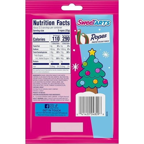 حلوى سويت تارتس روبس تويستد نكهة هوليداي بنش 85 جم...