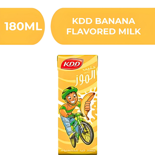 كرتون حليب كي دي دي KDD بنكهة الموز 18X180ml