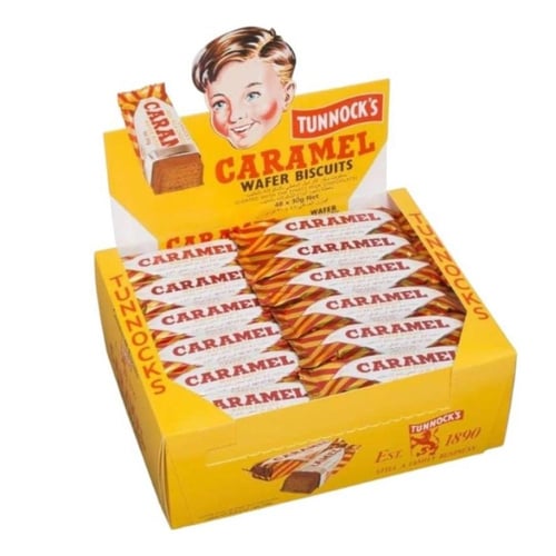 3 حبات تونوكس بسكويت ويفر بالكراميل