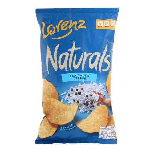 شيبس لورينز ناتشورالز بملح البحر والفلفل خالي من ا...